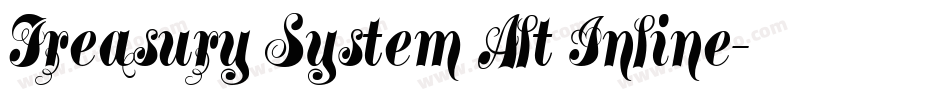 Treasury System Alt Inline字体转换